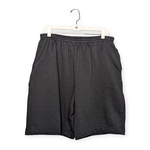 Vintage Capistrano Black Sweatpants Material Shorts Size 18/20